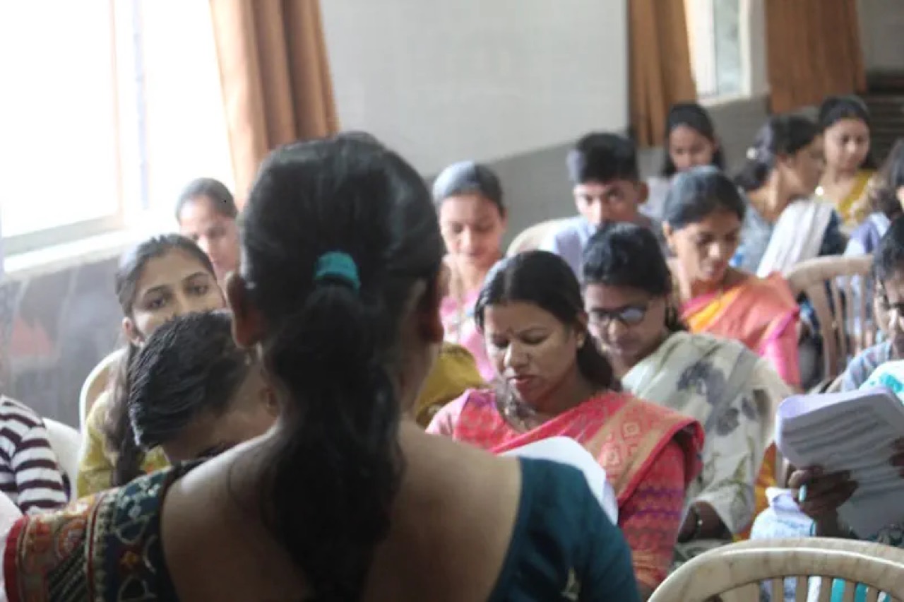Women leading a meeting